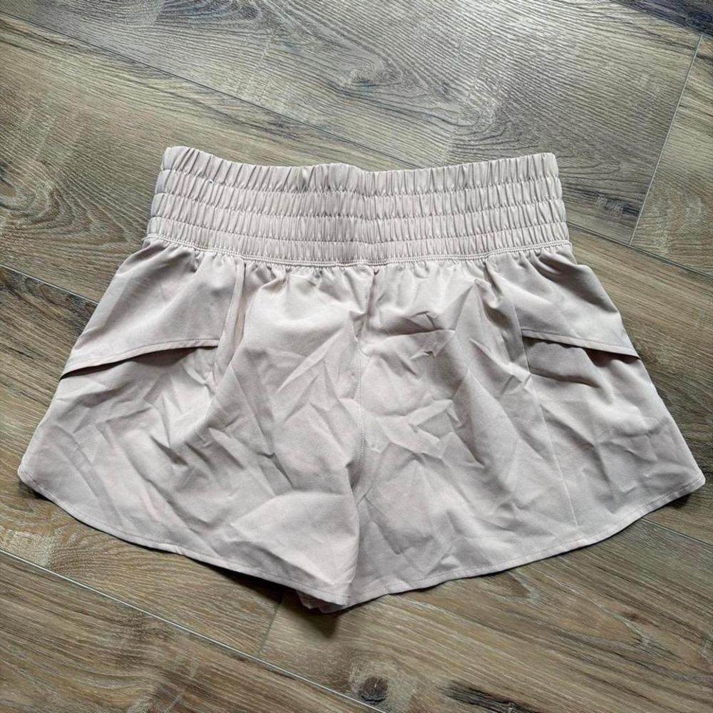 CALIA Athletic Running Shorts Tan Beige Cream Pull On Lined Activewear Sz M Gym - Picture 2 of 7